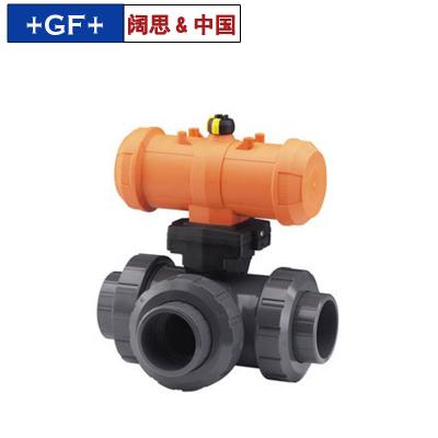 [GF三通氣動球閥] 285-288型三通氣動球閥